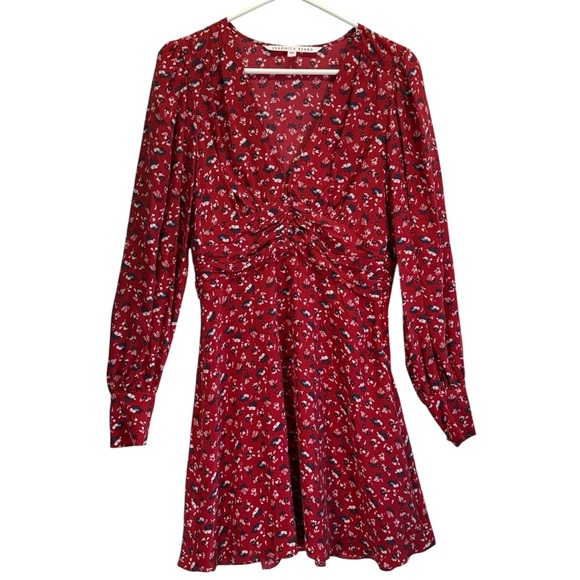 Veronica Bears Floral Red Long Sleeve Marion Dress. Size 4 - Picture 16 of 16